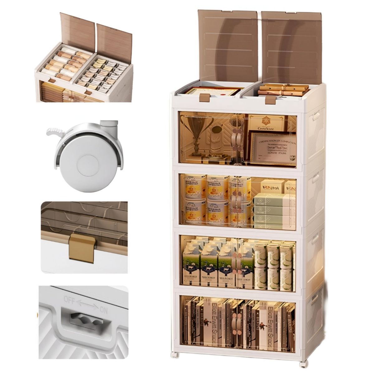 GENERICO - Organizador multiuso armario de almacenamiento plegable joyero