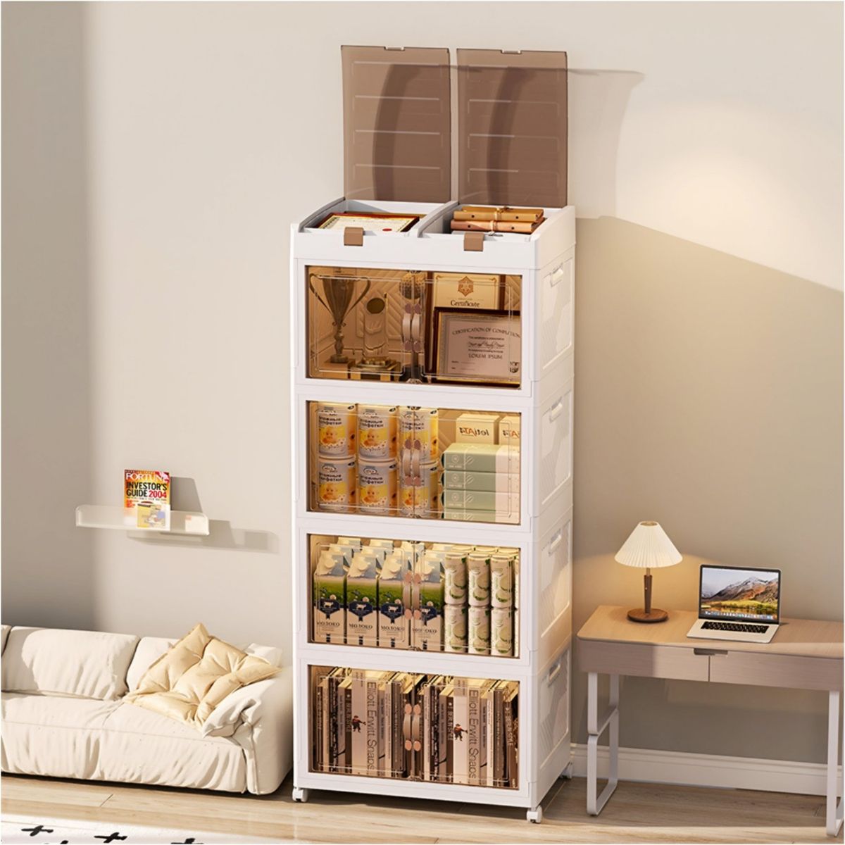 GENERICO - Organizador multiuso armario de almacenamiento plegable joyero