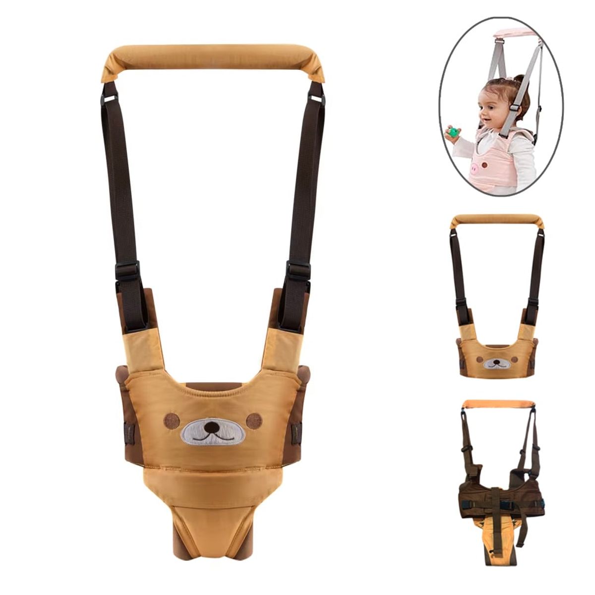 GENERICO - Arnes caminador 2 en 1 Animalito Osito para bebe