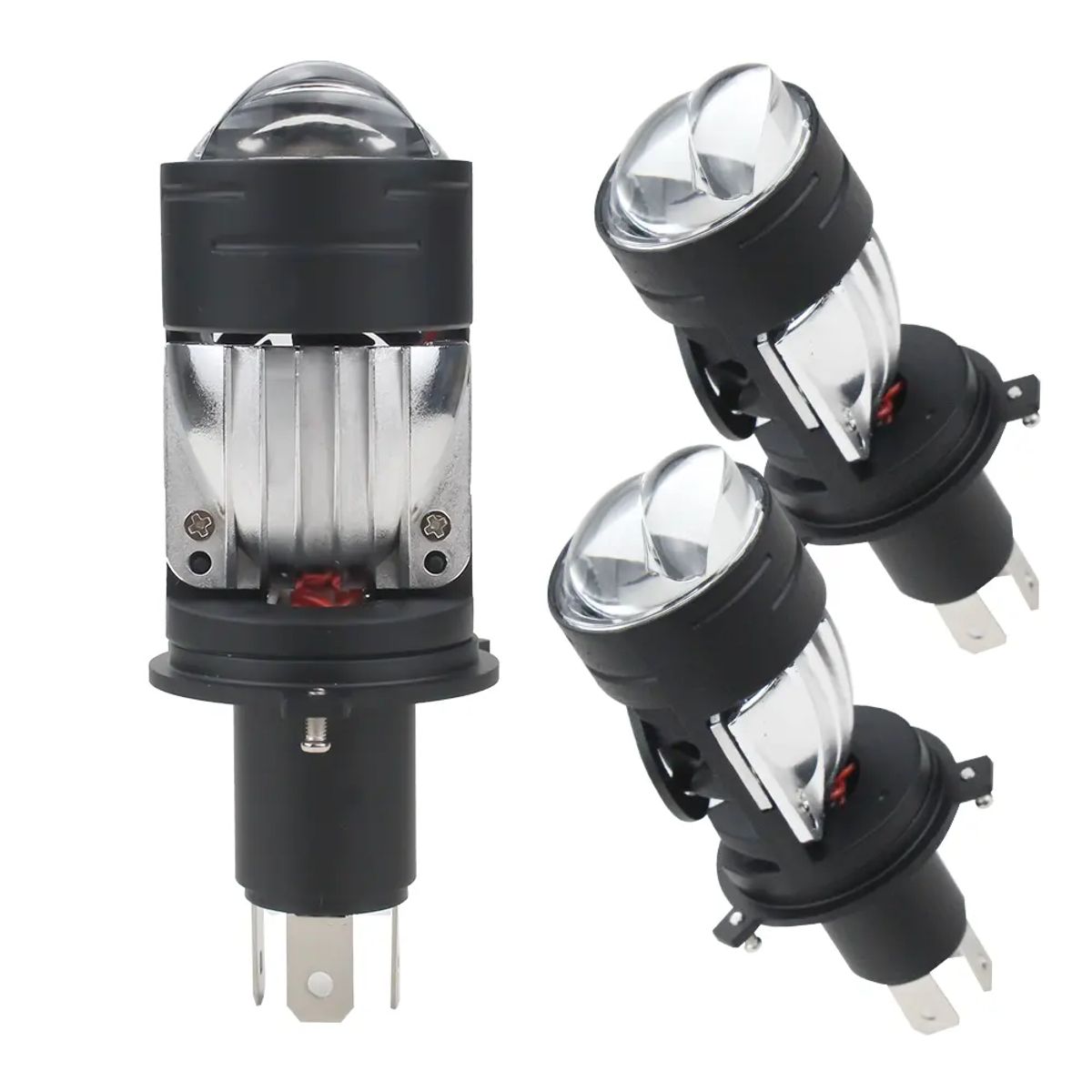 GENERICO - Kit Focos Led Iron1000 H4 40000lm Lupa Modelo Original