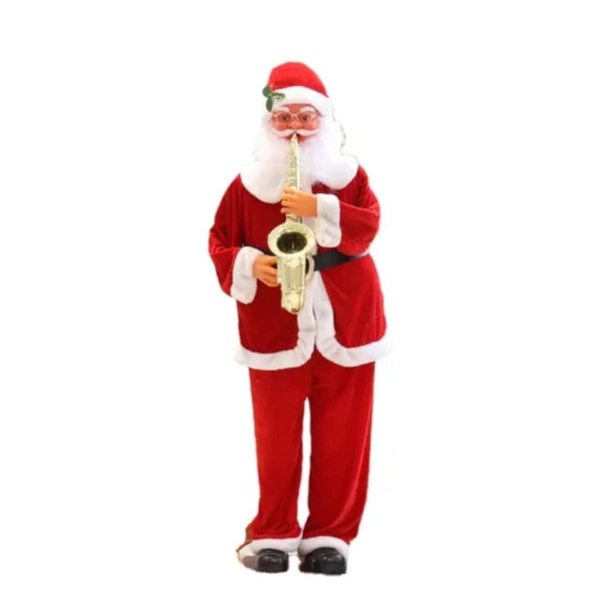 GENERICO - Papanoel Santa Claus Grande Musical con Movimiento Navidad Hogar Casa