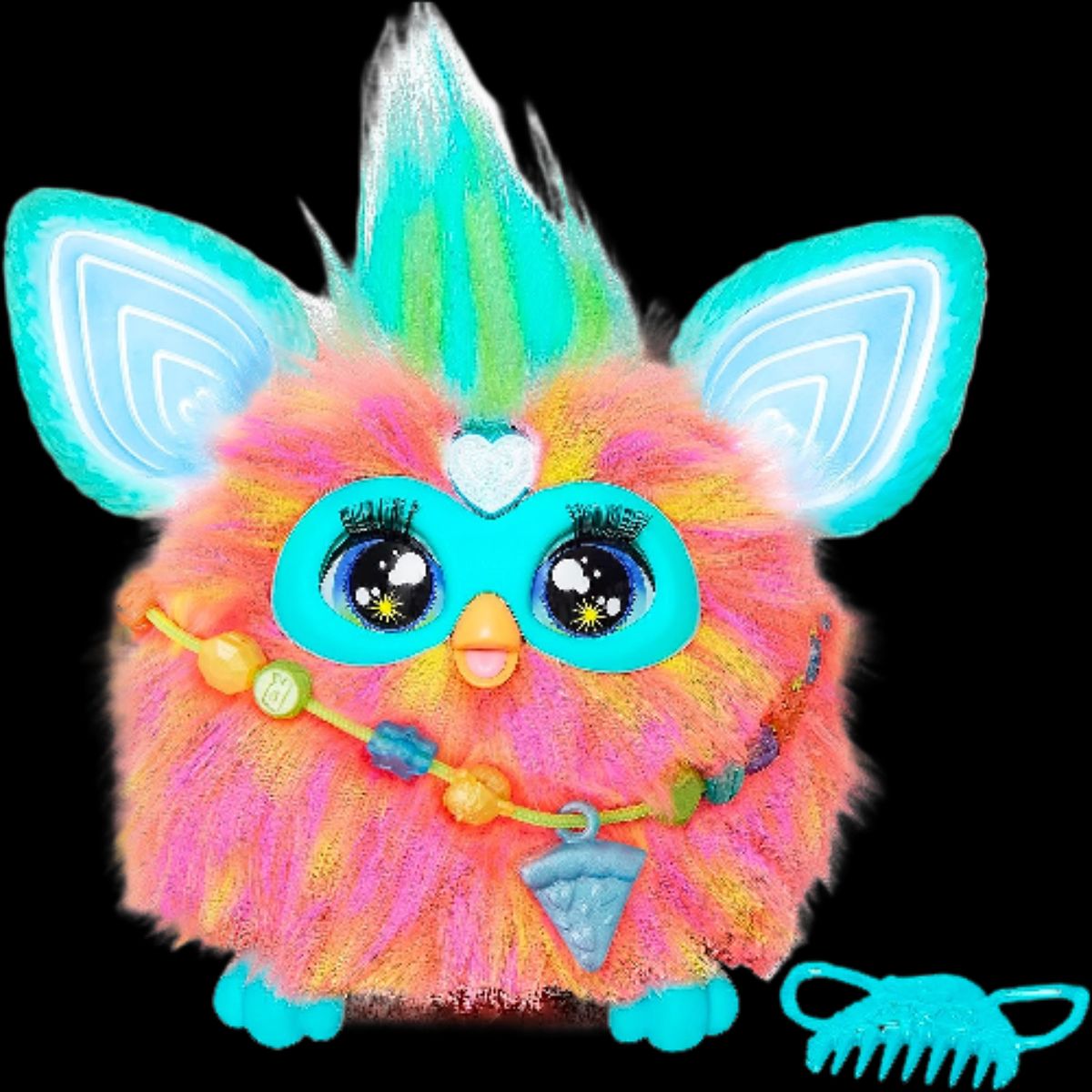 HASBRO - Furby Español Coral 15 Accesorios De Moda, Interactivos