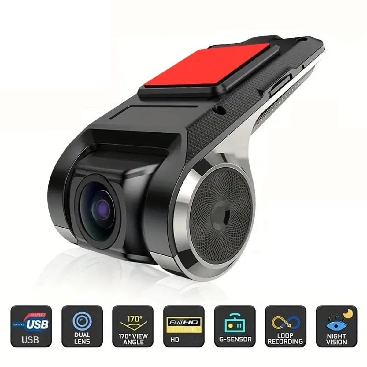 GENERICO - Dash Cam Con Dvr  Full HD 720P Universal Auto Camioneta
