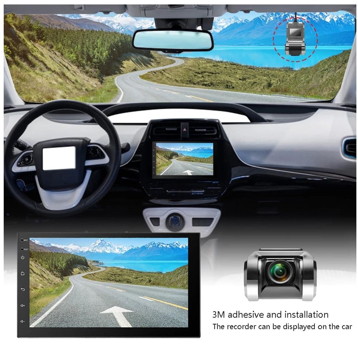 GENERICO - Dash Cam Con Dvr  Full HD 720P Universal Auto Camioneta