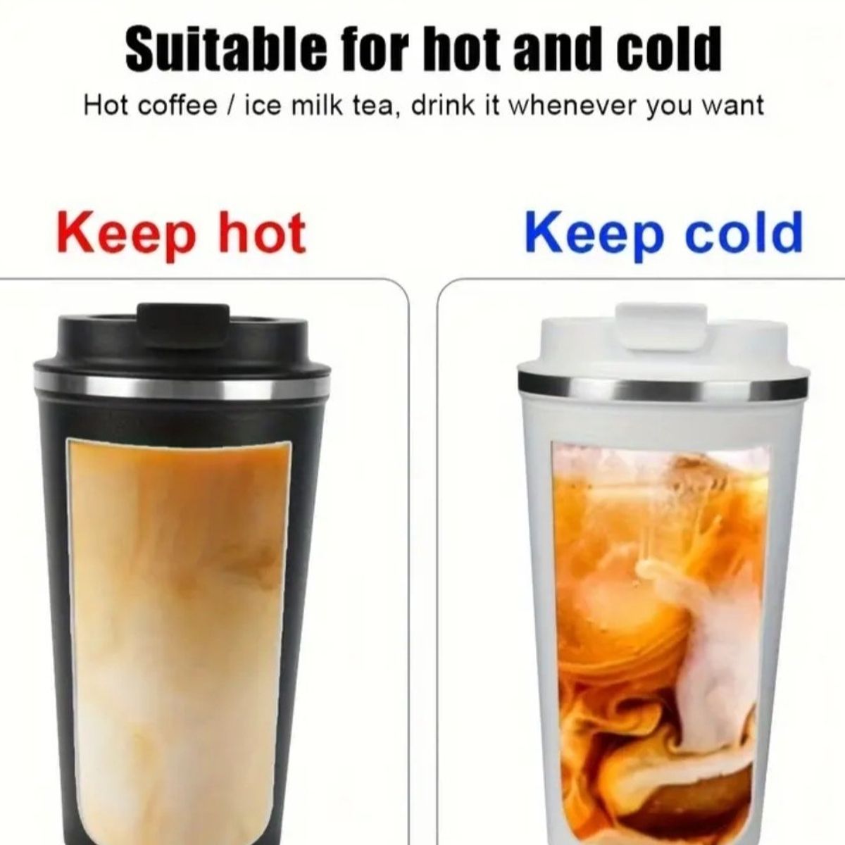 GENERICO - VASO TERMO CON TERMOMETRO DIGITAL - PLOMO