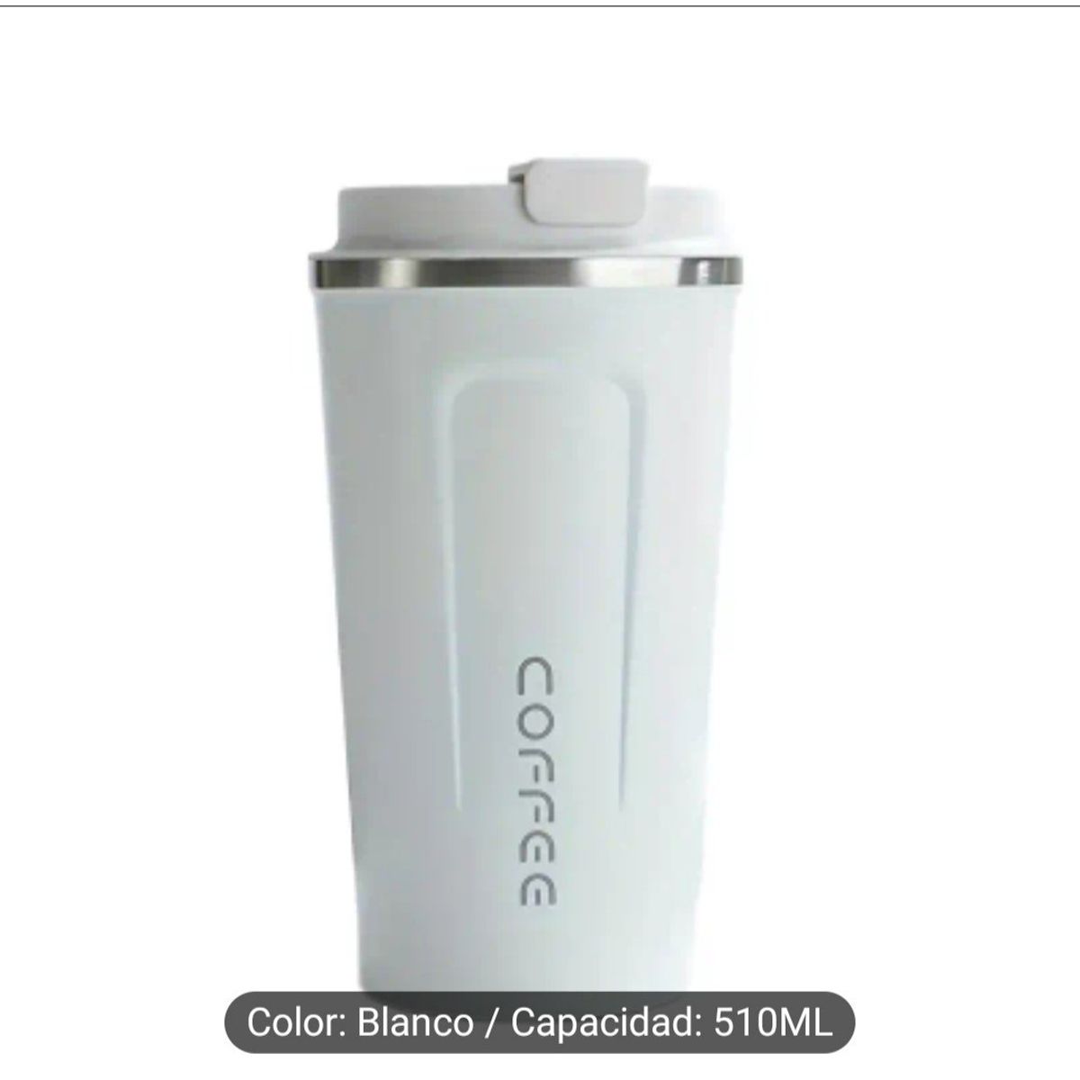 GENERICO - VASO TERMO CON TERMOMETRO DIGITAL - BLANCO