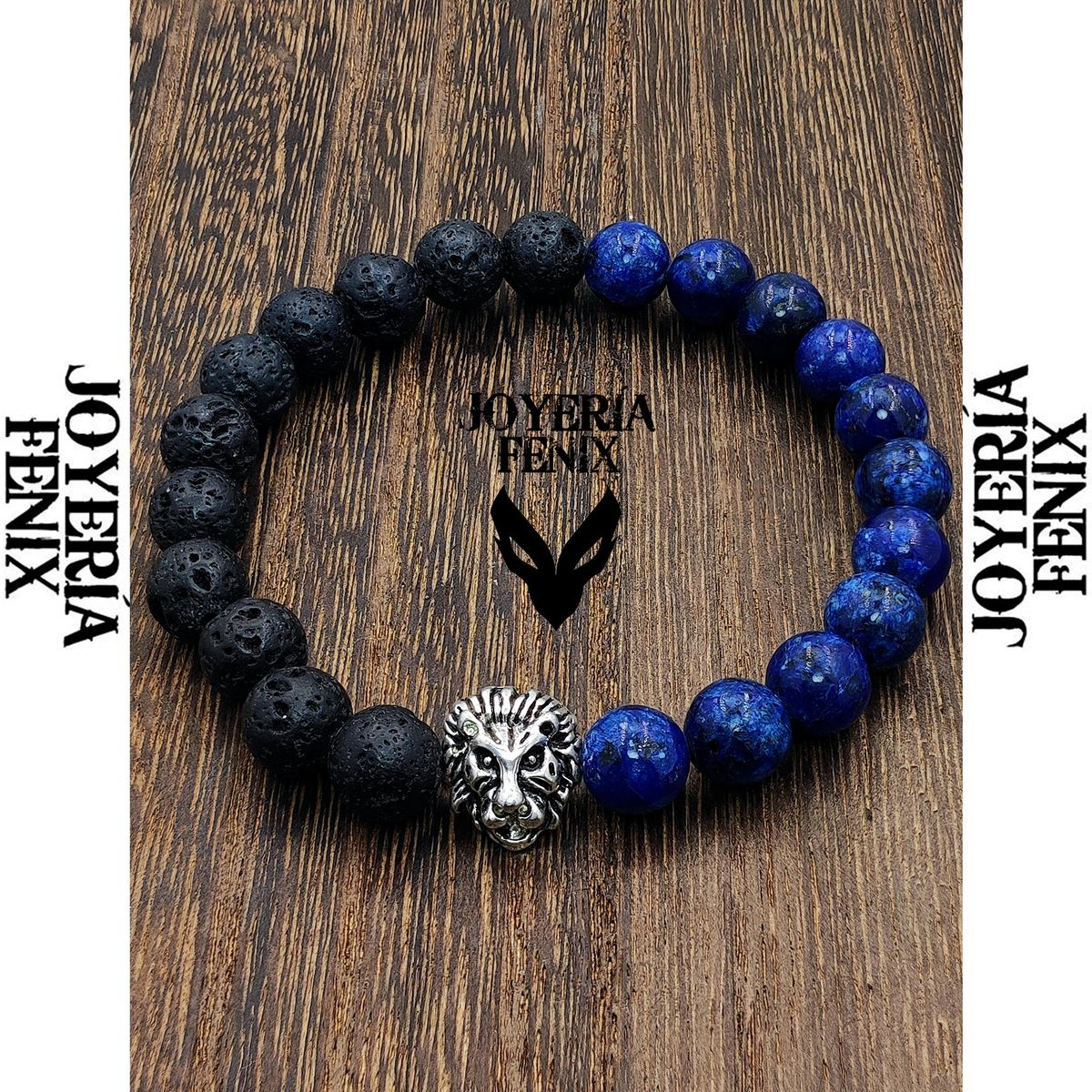 JOYERIA FENIX - Pulsera Dúo Piedra Natural León - Joyería Fénix