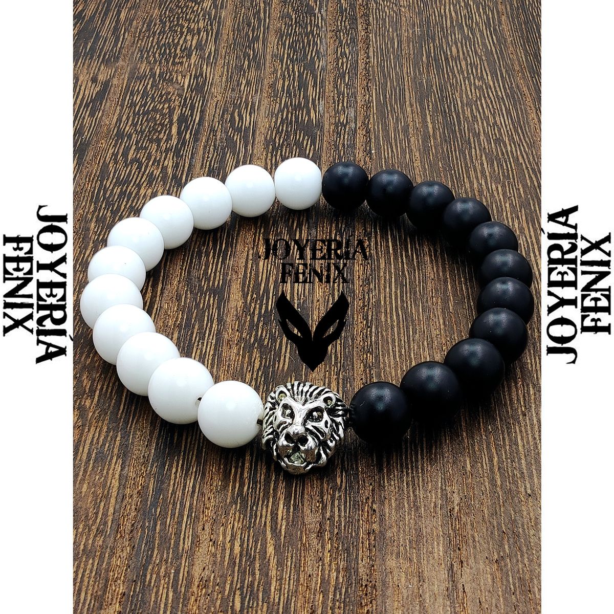 JOYERIA FENIX - Pulsera Dúo Piedra Natural León - Joyería Fénix