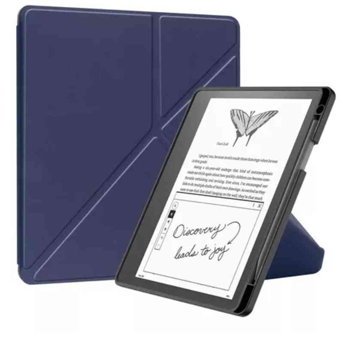 GENERICO - Funda case plegable para Amazon Kindle SCRIBE 10.2 pulg azul + pantalla