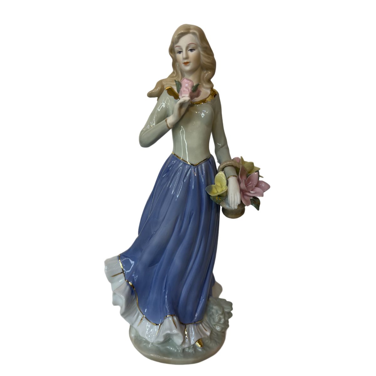 GENERICO - ADORNO PORCELANA C/ CANASTA 30 (ZA20-36)