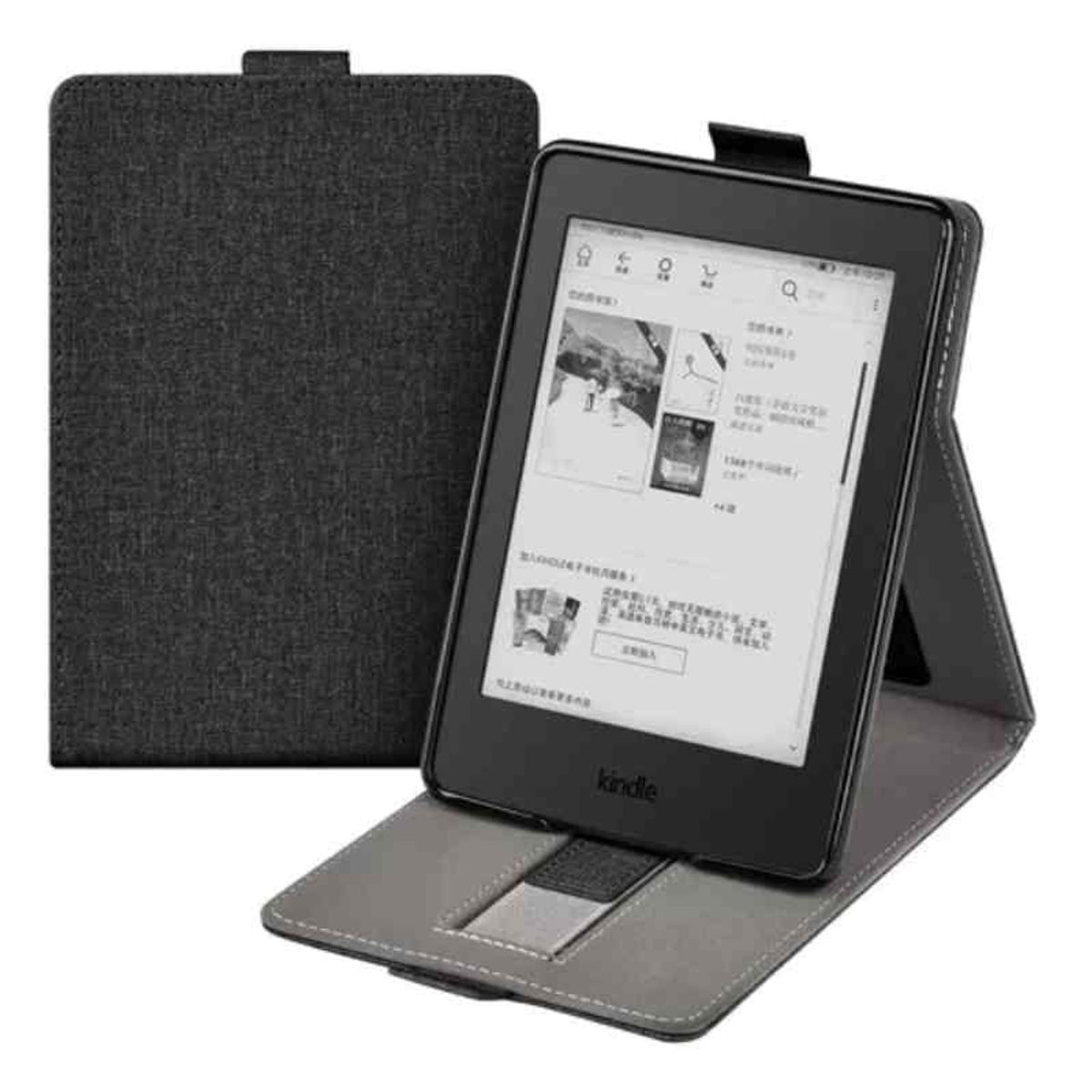 GENERICO - Funda case con apoyo para Kindle Paperwhite 10gen PQ94WIF negro