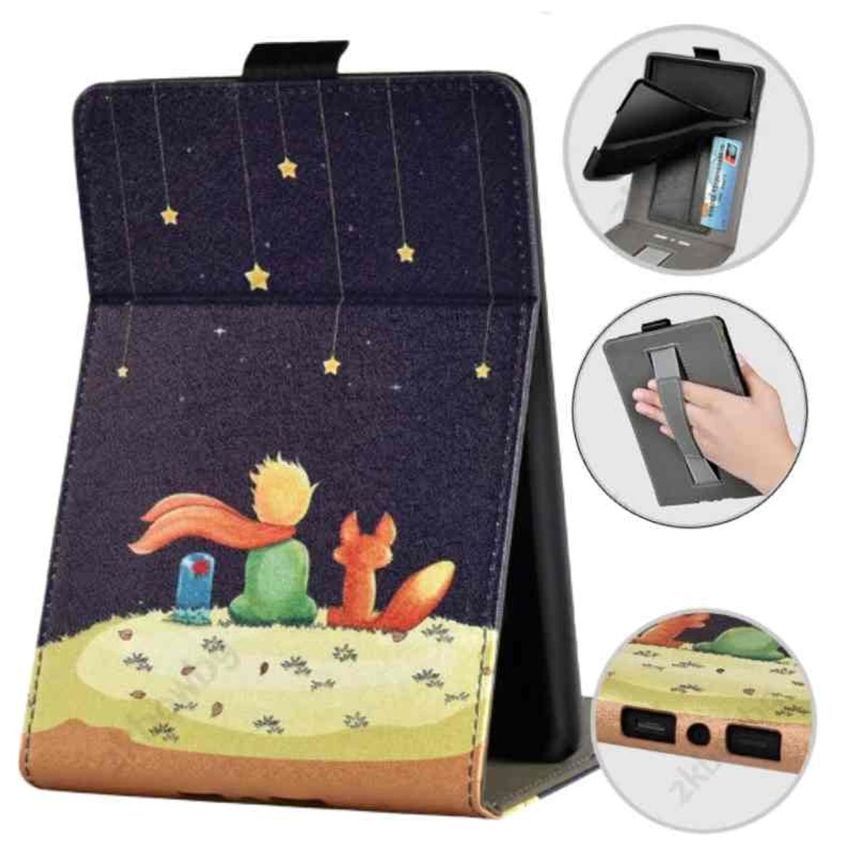 GENERICO - Funda case con apoyo para Kindle Paperwhite 10gen PQ94WIF PRINCIPITO