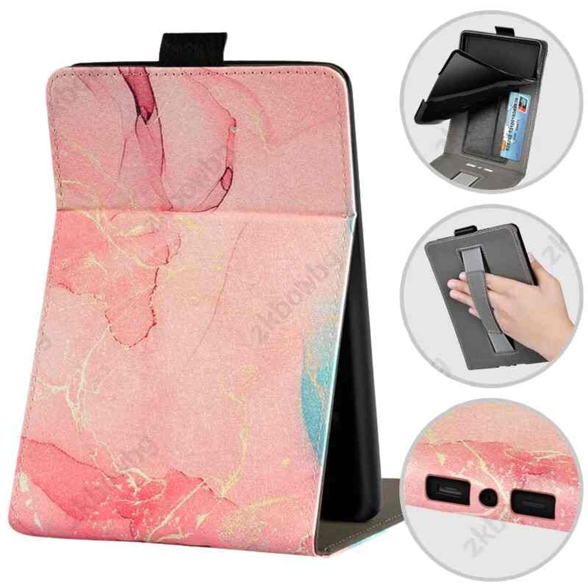 GENERICO - Funda case con apoyo para Kindle Paperwhite 10gen PQ94WIF ROSADO