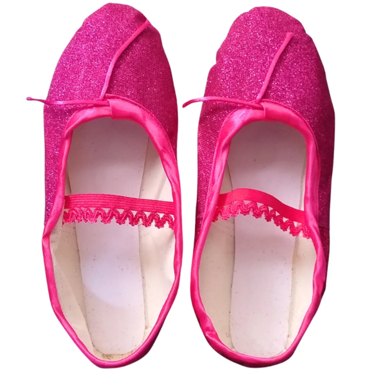 GENERICO - zapato para baile de cuerina Fuscia escarchado  - LALALA