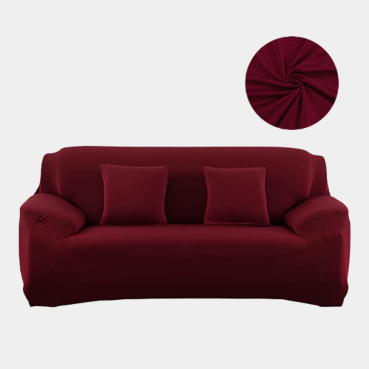 SALA FABULOSA - Funda protectora de mueble Lycra Set 3-2-1 pzs Guinda Sala fabulosa