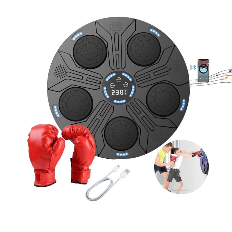 GENERICO - Máquina De Boxeo Inteligente Musical Con Guantes Rojos