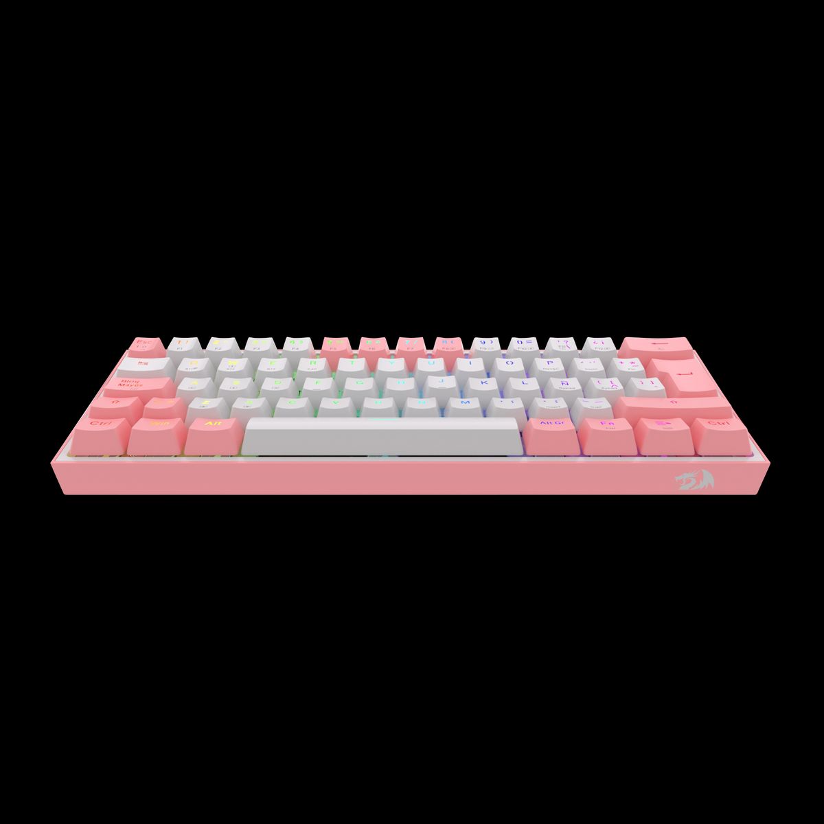REDRAGON - Teclado Redragon FIZZ PRO Wireless Spanish K616-RGB-WP WHITEPINK