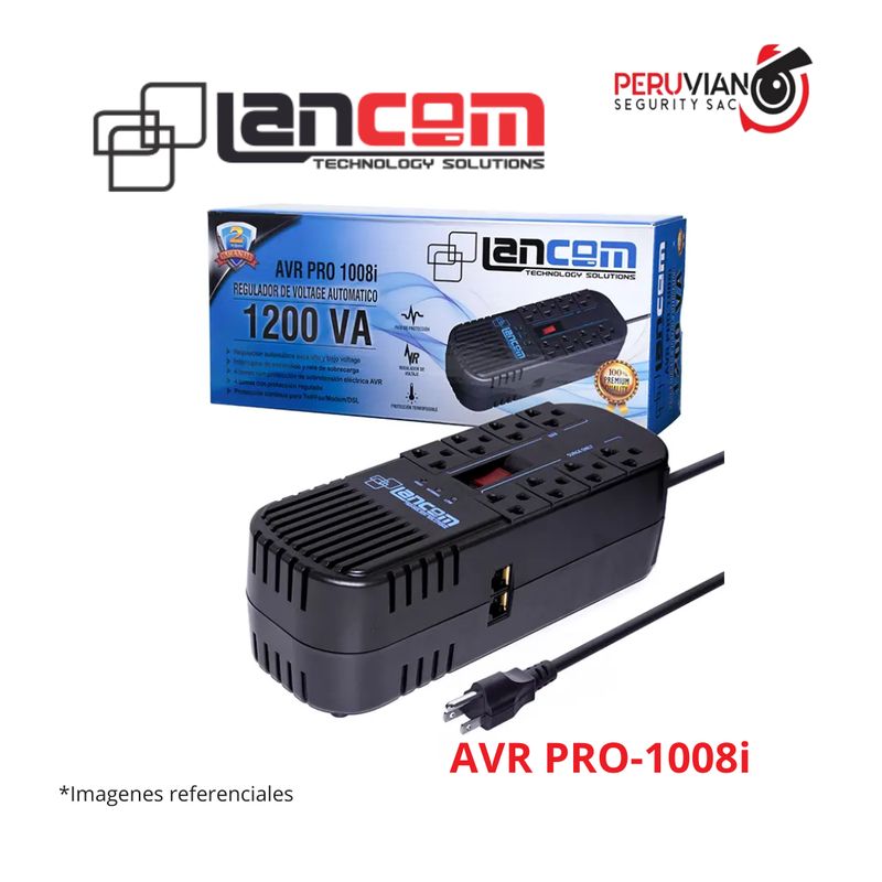LANCOM - ESTABILIZADOR DE CORRIENTE LANCOM  AVR PRO-1008i