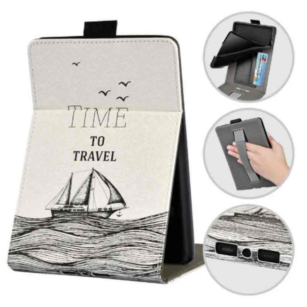 GENERICO - FUNDA CASE CON APOYO PARA AMAZON KINDLE PAPERWHITE 11 GEN 6.8 PULG VEL