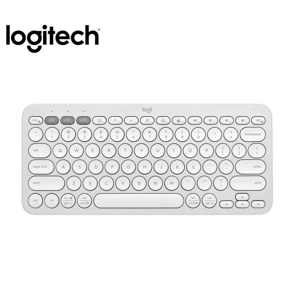 LOGITECH - Teclado Logitech Pebble 2 K380s Bluetooth/Wireless Blanco