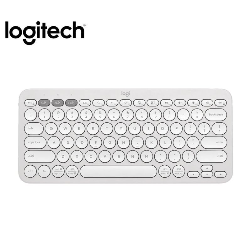 LOGITECH - Teclado Logitech Pebble 2 K380s Bluetooth/Wireless Blanco