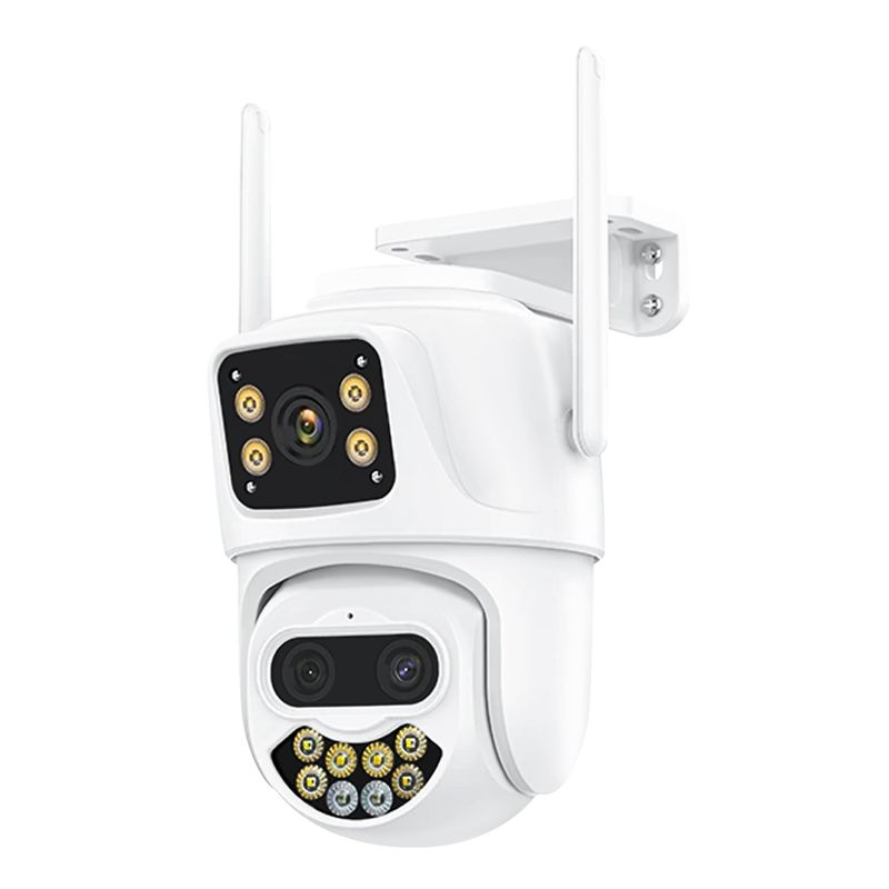BUYPAL - Camara de Seguridad Doble Lente con Zoom Optico 4MP
