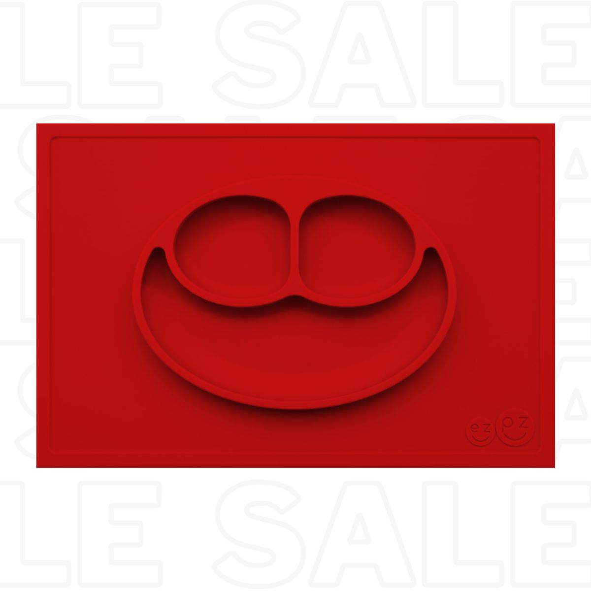 KIDS - PLATO INDIVIDUAL SILICONA ANTIDESLIZANTE PARA BEBES - ROJO