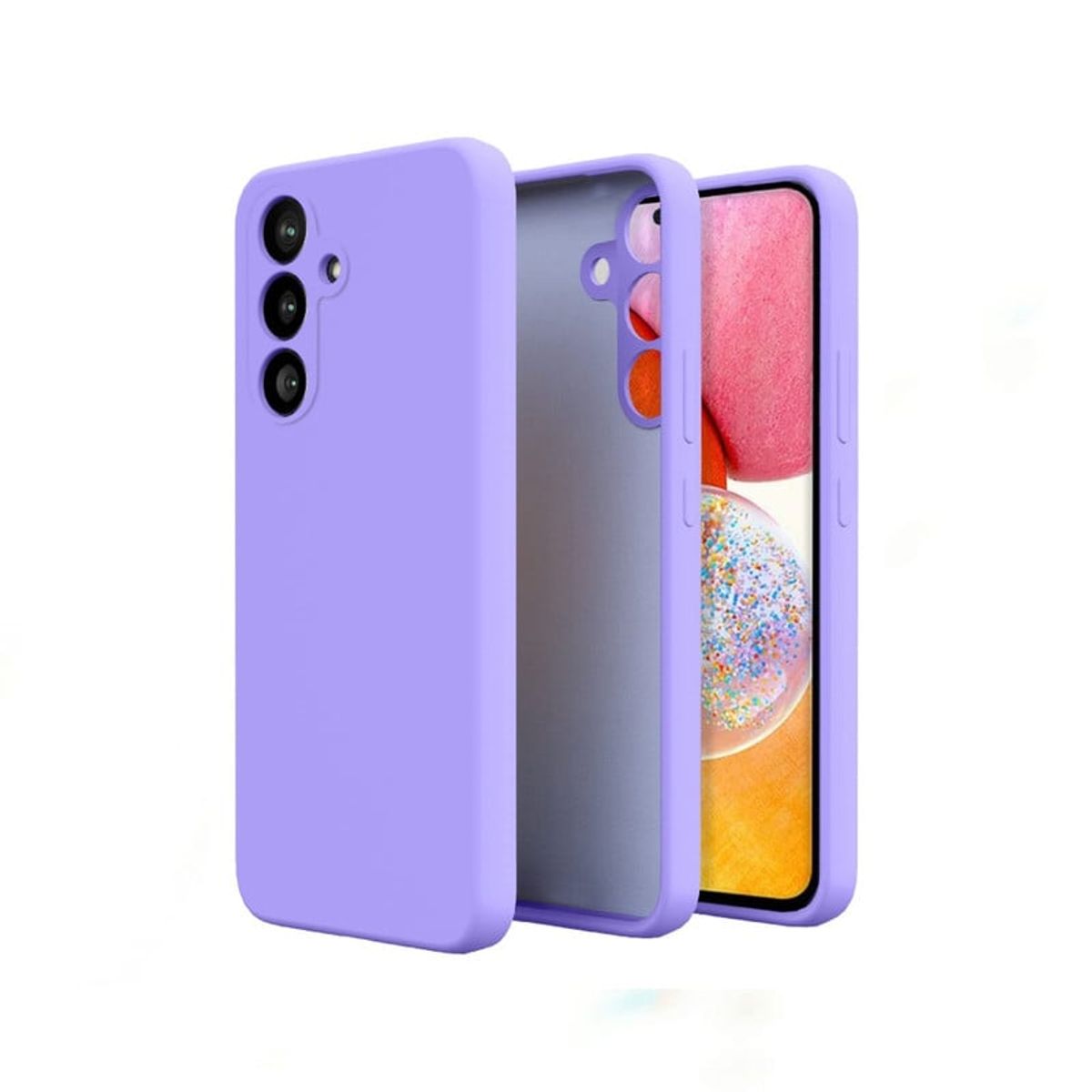 CASE - Case Silicona Para Samsung Galaxy A35 - Lila