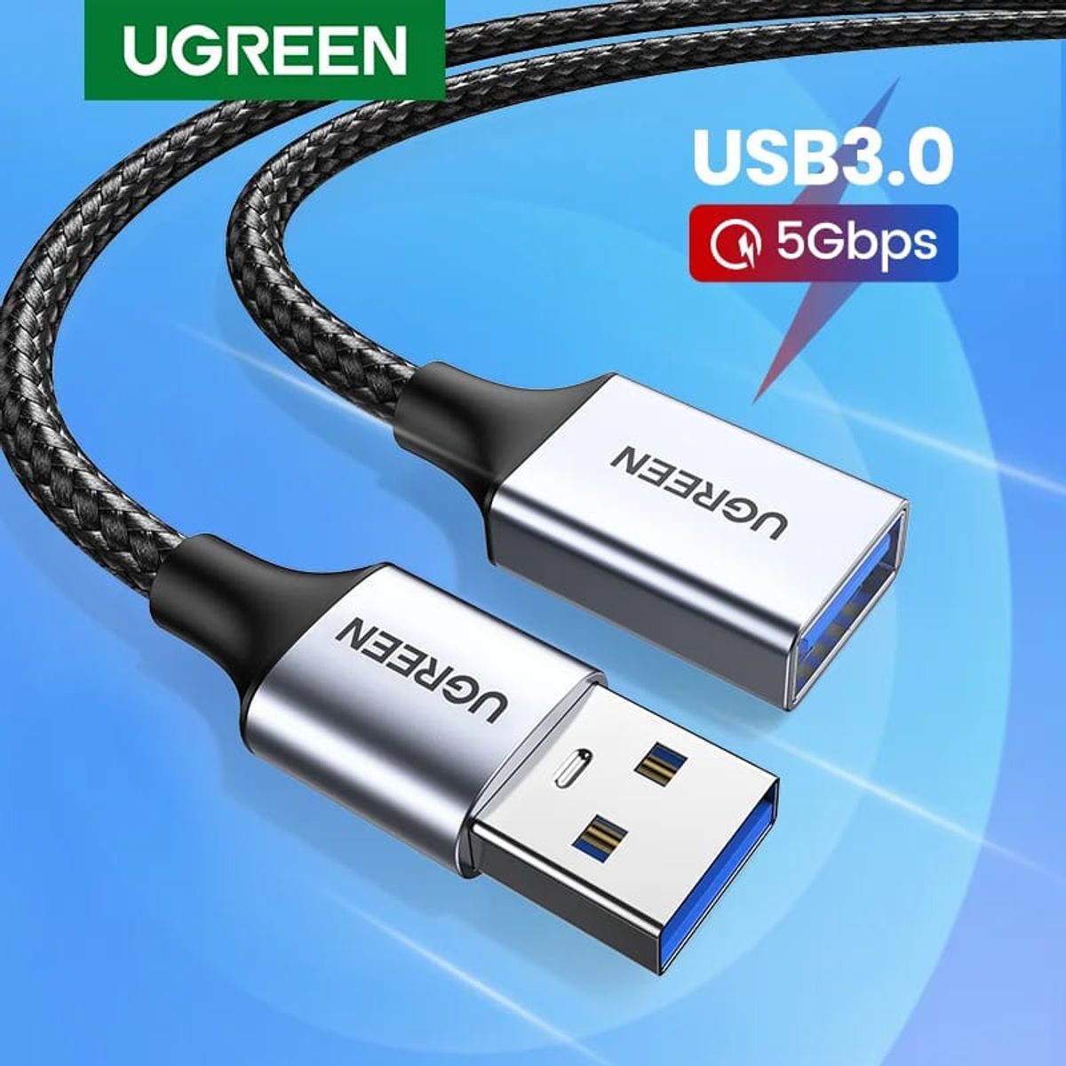 UGREEN - CABLE UGREEN DE EXTENSION - MACHO A HEMBRA - 2MT
