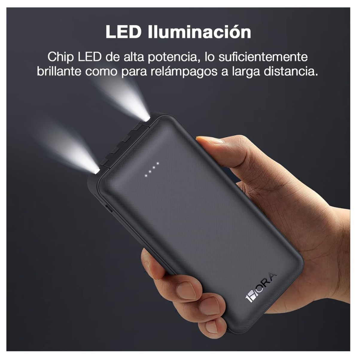 GENERICO - Power Bank 20000mAh Carga Rapida de 10w  con 4 Cables USB Tipo C 1hora