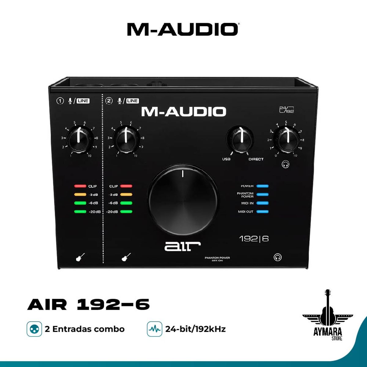 M AUDIO - Interfaz USB M Audio AIR 192 6