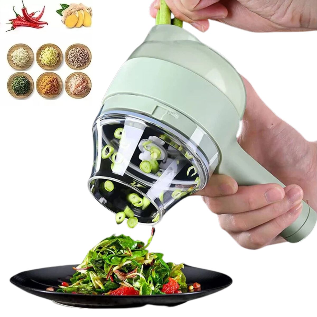 OEM - Picador Eléctrico Automático Multifuncional para Alimentos