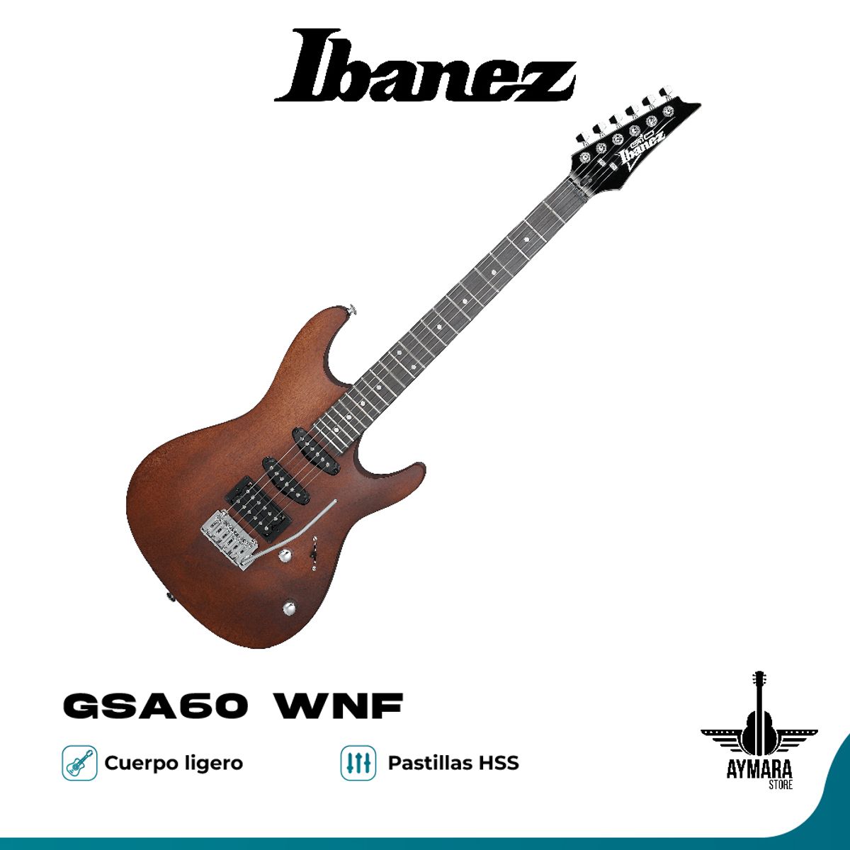 IBANEZ - Guitarra eléctrica Ibanez  GSA60 WNF