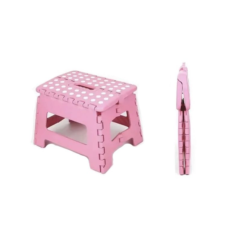 GENERICO - Mini silla banquito plegable ROSADO