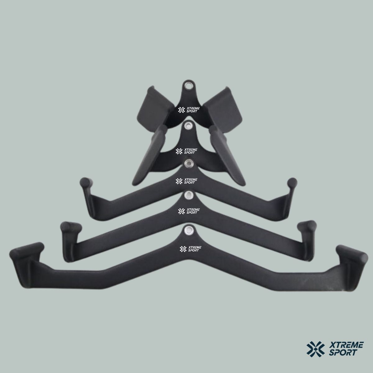 XTREME SPORT - Set de Agarres de Polea LAT Ergonomicos