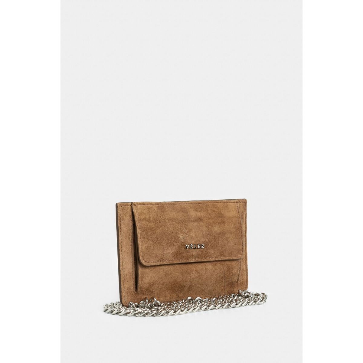 VELEZ - Vélez Porta Tarjetas Goji De Cuero Gamuza Para Mujer Miel