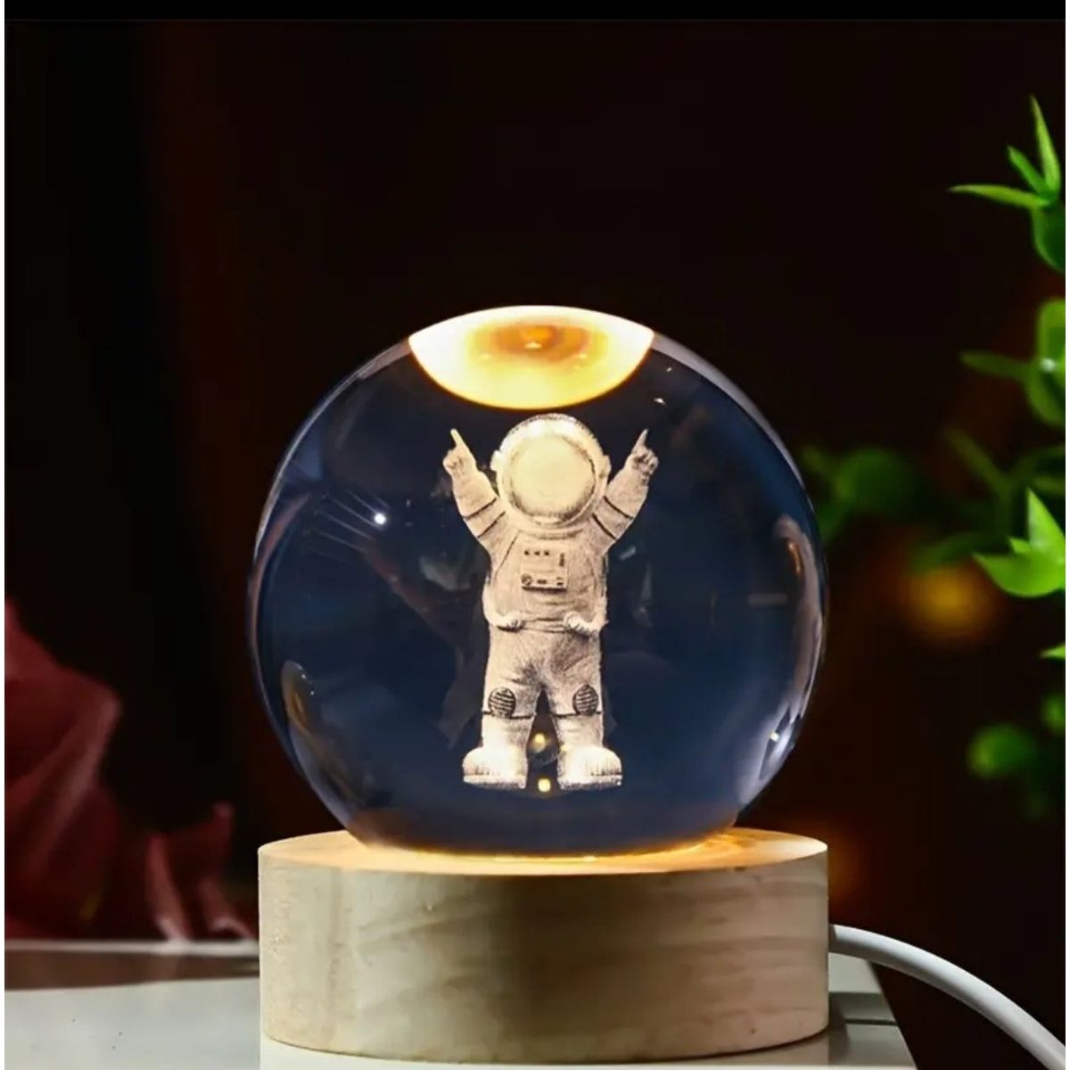 GENERICO - LAMPARA DECORATIVA CRISTAL - ASTRONAUTA2