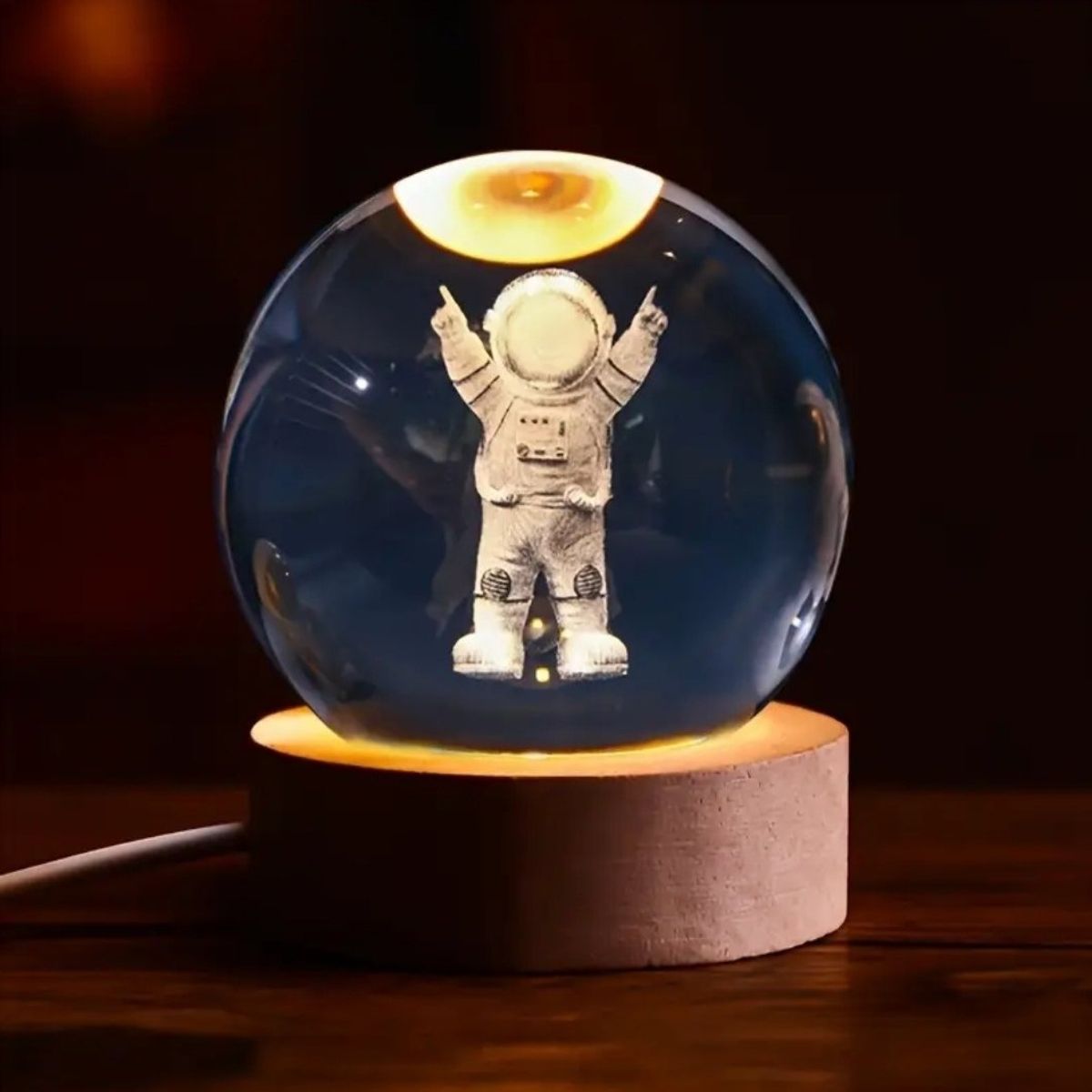 GENERICO - LAMPARA DECORATIVA CRISTAL - ASTRONAUTA2