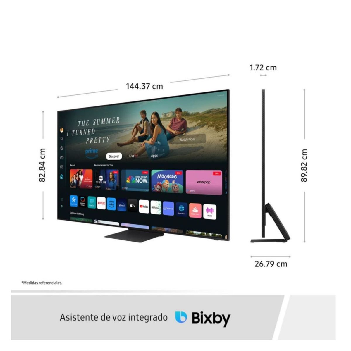 SAMSUNG - Televisor Samsung 65" Neo QLED 8K QN800D Tizen OS Smart TV - Nuevo 2024