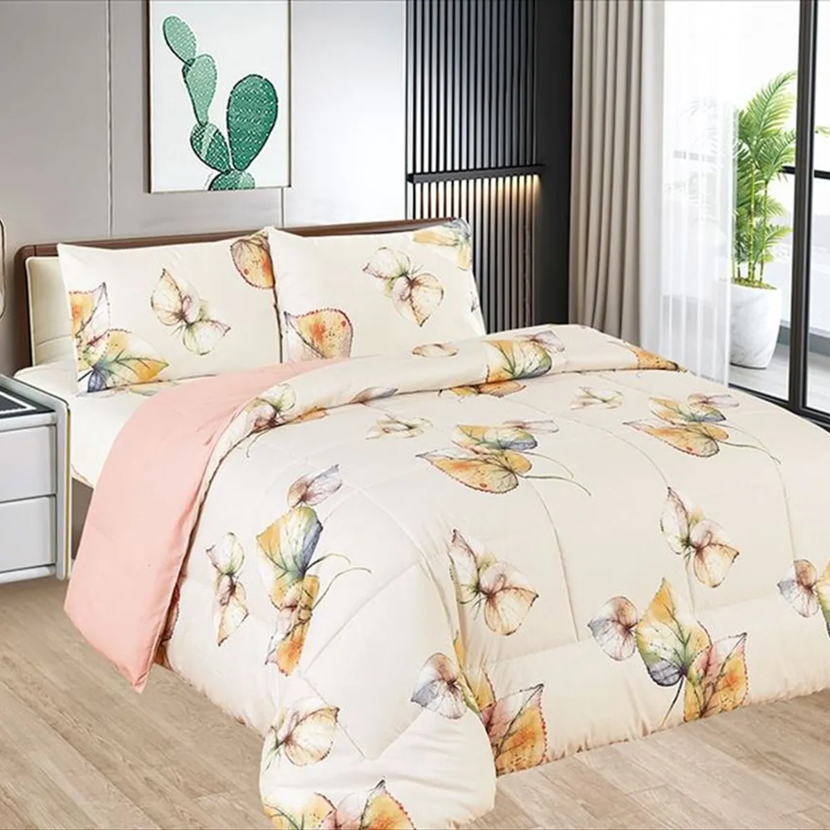 CASATEX - Edredón 2 Plazas + Juego de Sábanas 100% Algodón - 5 Piezas