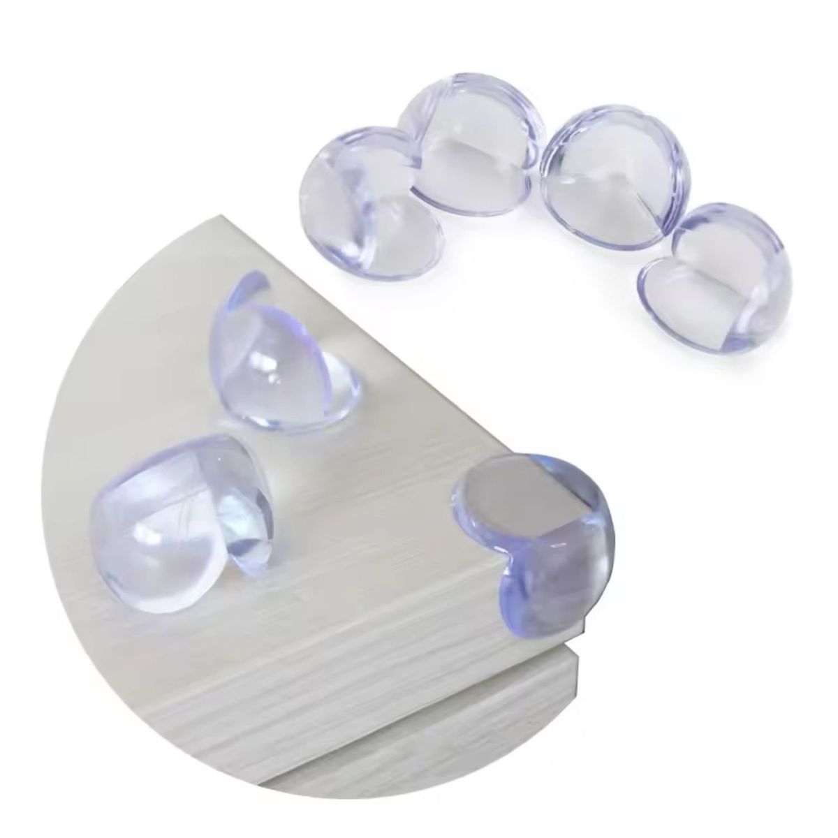 Protector de Esquinas Antigolpes 12 Pzs Transparente, marca GENERICO - Foto Principal
