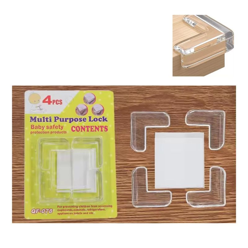 GENERICO - Protetor Esquinero 8 Pzs en L para Escritorio