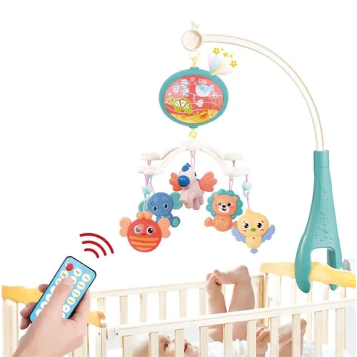 GENERICO - JUGUETE MOVIL PARA CUNA 360° CON PROYECTOR PARA BEBÉ