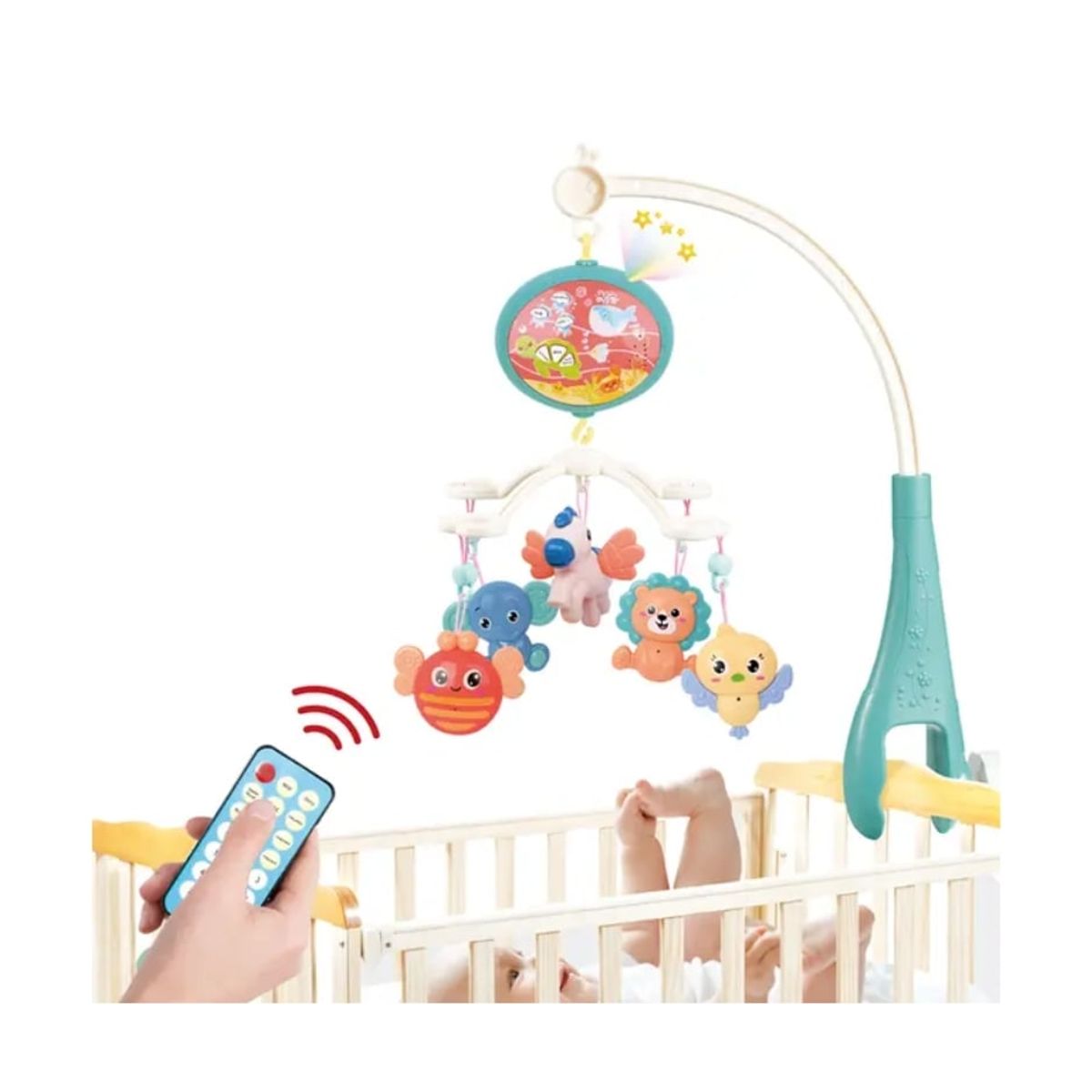 GENERICO - JUGUETE MOVIL PARA CUNA 360° CON PROYECTOR PARA BEBÉ