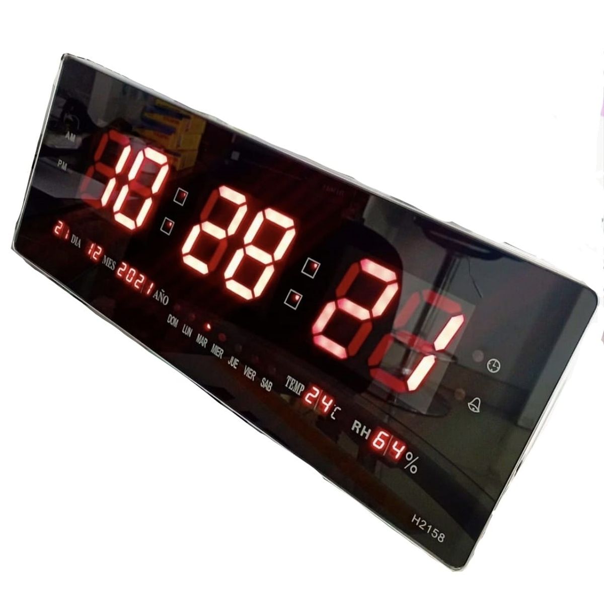 IMPORTADO MC - Reloj Digital de Pared con Temperatura fecha y calendario