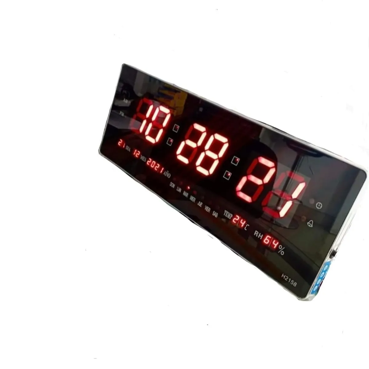 GENERICO - Reloj Digital de Pared con Temperatura fecha y calendario