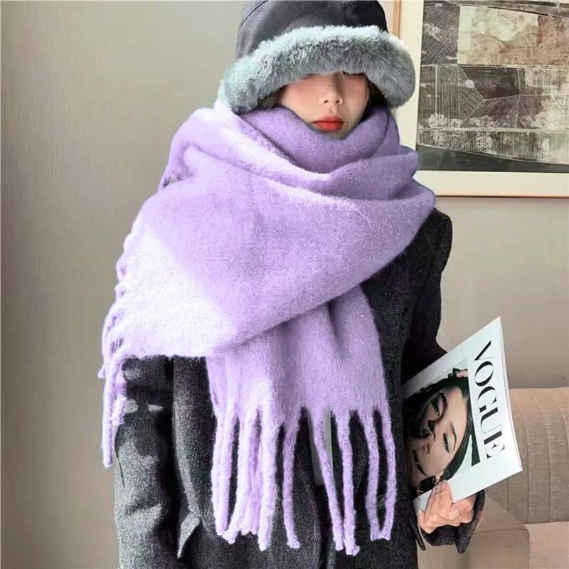 GENERICO - Bufanda Navidad Importada Rojo - Mide 150 cms x 23 cms