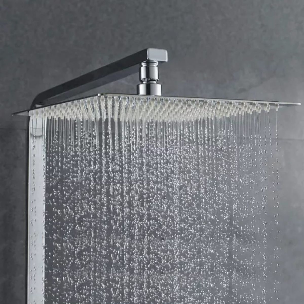 GENERICO - Cabezal Ducha Española de 12" Brillante Acero Inoxidable SUS 304