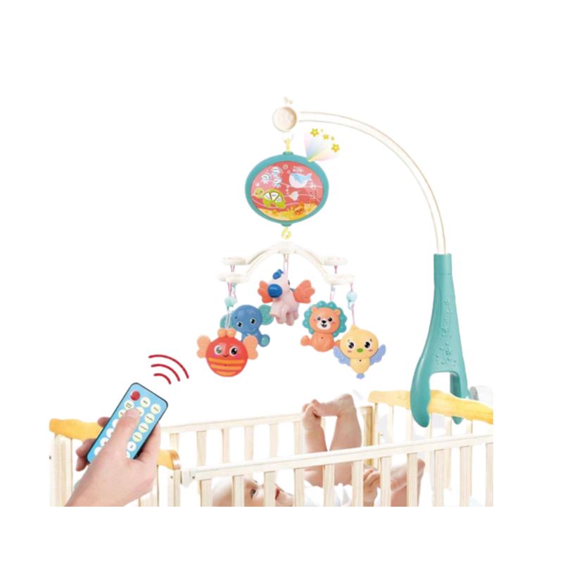 GENERICO - Móvil Giratorio Musical Para Cuna Con Proyector para Bebé