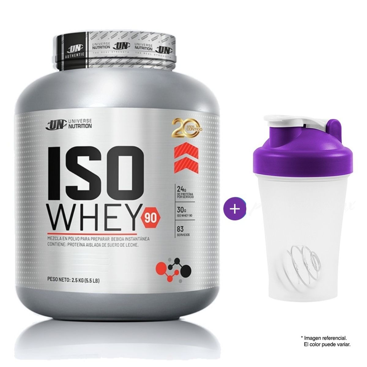 UNIVERSE NUTRITION - Proteína Universe Nutrition Iso Whey 90 2.5 Kg Vainilla